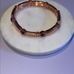 Rose Gold November birthday Geometric stretch Bracelet